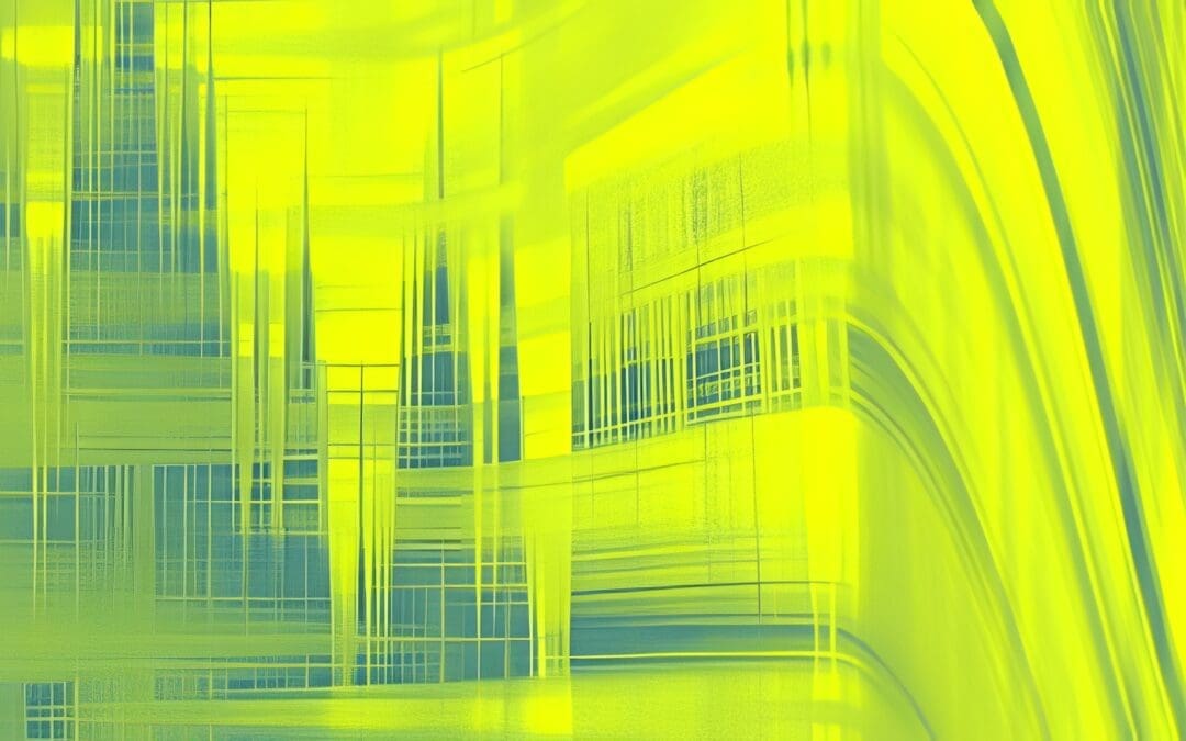 Abstract yellow and blue digital design