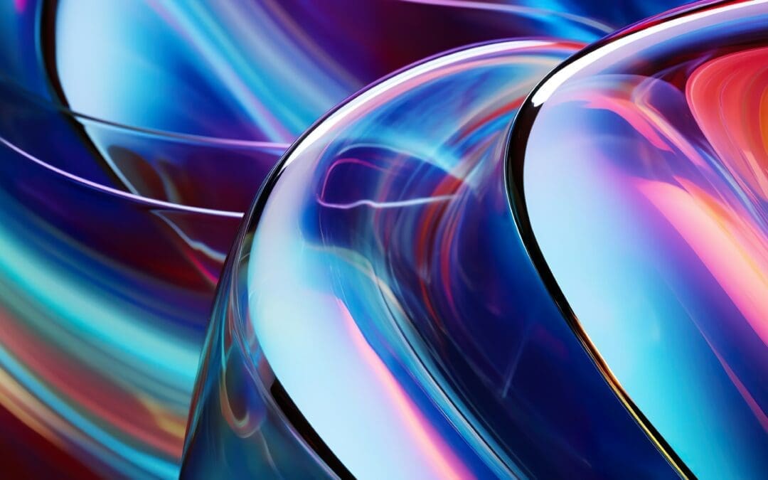 Colorful Glass 3D Object abstract wallpaper backgrou